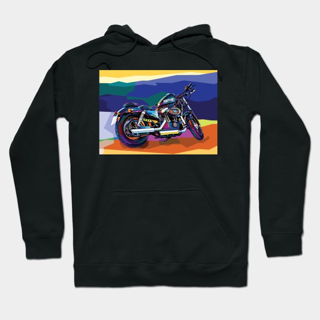 Forty Eight Pop Art Hoodie by SiksisArt